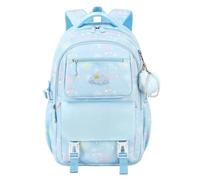 Générique Sac à Dos École Fille Garçon Imprimé Animal Léger Bretelles Confortables Usage Quotidien Cartable Scolaire Compagnon Aventures (Light Blue, M)