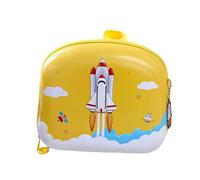 Générique Sac à Dos École Motif Fusée Glacée Cartable Léger et Résistant pour Garçons et Filles Compagnon Idéal des Sorties Quotidiennes Aventures Urbaines et Loisirs (Yellow, One Size)