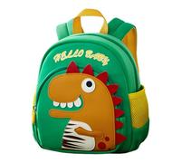 Générique Sac à dos élégant pour école quotidien léger confortable compartiment spacieux format compact 26x23x13 cm compagnon idéal des jeunes aventuriers citadins (Green, 3Y)