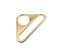 Générique Sac à Dos en métal 20 25 32 38 50mm, 5 pièces, Sac à Main en Cuir, Sangle de Bagage, Ceinture Web O Dee Triangle, Anneau Boucle Fermoir Bricolage(Light Golden,Inner Wide 38mm)