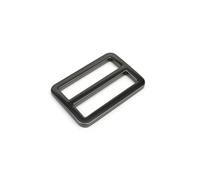 Générique Sac à Dos en métal et Cuir, 5 pièces, Sangle d'épaule, Ceinture Web rectangulaire réglable, Broche Tri-Glisse, Boucle à Rouleau, Curseur, Joint torique(Gray Black,Inner Wide 38mm)