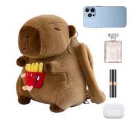 Générique Sac À Dos En Peluche,Cartable Grande Capacité,Sac Peluche Animal | Pour Filles Anniversaire Voyage Excursion d'une Journée Camping Pique-Nique Sport