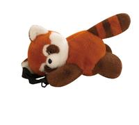 Générique Sac à dos en peluche Panda rouge - Transporteur d'animaux | pack de dessin animé, sangle réglable, pochette de rangement ďe , sac à pour, accessoire đe transport | A