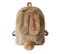 Générique Sac à Dos en Peluche Personnalisé avec Broderie du Nom, Sac à dos pour Femmes avec Oreilles de Lapin Sac à Bandoulière en Peluche Sac d'école Cartable, Cadeaux de Pâques