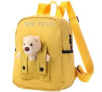 Générique Sac à Dos Enfant 2-8 Ans Personnalisés avec Noms - Cartable Primaire Maternelle avec Grande Capacité Sac a Dos Cadeaux de Rentrée pour Filles Garçons,Imperméable Réglable (Jaune)