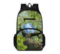 Générique Sac à Dos Enfant Arbres Verts Ciel Bleu Cartable Pour Enfants Avec Multiples Poches De Rangement, Sac à Dos Durable et Anti-Déchirures Pour Livres et Fournitures Scolaires,