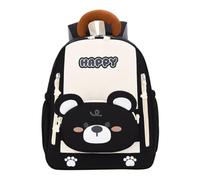 Générique Sac À Dos Enfant Avec Un Ourson En Dessin Animé Grande Capacité Léger Idéal Pour L'École Et L'Eau Parfait Pour Un Usage Quotidien (Black One Size)