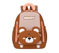 Générique Sac À Dos Enfant Avec Un Ourson En Dessin Animé Grande Capacité Léger Idéal Pour L'École Et L'Eau Parfait Pour Un Usage Quotidien (Brown One Size)