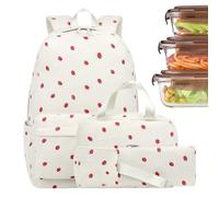 Générique Sac À Dos Enfant | Set Cartable En Corde Du Roy - Boîte À Lunch Trousse Sacoche - Pour Excursion Vacances Camping Randonnée Sport Activités Extérieures