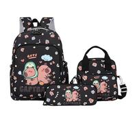 Générique Sac a Dos Enfant Set Scolaire Complet 3-en-1 Sac à Dos, Sacs Scolaires Cartables Et Trousses, Sac d’ecole Résistant Imperméable pour Garçons Filles Rentrée