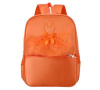 Générique Sac à Dos Enfants Tendance pour Danse Ballet et activités Sac à bandoulière Pratique pour Le Stockage de matériel idéal pour Les Petites (Orange, One Size)