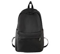 Générique Sac à dos étudiant tendance nouvelle modèle sobre volume pratique pour usage quotidien design urbain fonctionnel compagnon idéal pour vos déplacements et cours (Black, One Size)