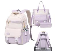 Générique Sac à Dos Fille Ensemble,Sac D'École Maternelle - Tote Adorable avec Pochette à Stylos et à Dos pour Garçons Filles et Étudiants Trajets Quotidiens Camping en Plein Air et Voyages