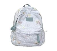 Générique Sac à dos fille noeud pour école quotidien campus extérieur compartiment robuste style polyvalent moderne compagnon idéal des aventures urbaines et loisirs actifs (Blue, One Size)