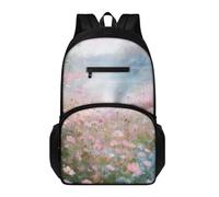 Générique Sac à Dos Fleur Rose Lycee Ado Fille Garçon Scolaire Léger Cartable College Primaire Sac D'École Voyage, Pour Vie Scolaire et Vie Quotidienne