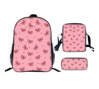 Générique Sac à dos Ice 3 pièces garçons imprimé crème glacée pour sport loisirs et école volume tissu imperméable résistant nettoyage facile par chiffon compagnon idéal du quotidien (One Size)
