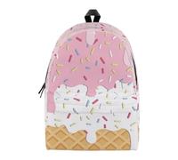 Générique Sac à Dos Imprimé Glace, Cartable Sport Léger 400g