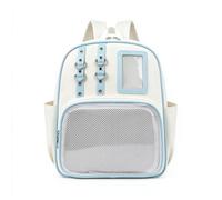 Générique Sac à Dos Ita Avec FenêTres Transparentes, Sac à Dos Scolaire Pour Filles, Style Anime Y2K, Avec Une FenêTre Transparente Pour Exposer Des Pins Ou Des Badges (Bleu)