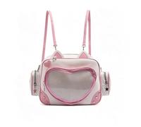 Générique Sac à Dos Ita Kawaii, Joli Sac à BandoulièRe De Style Anime, Doté DéTails Forme D'Oreilles Chat, D'Une FenêTre Transparente Forme CœUr Et D'Un Panneau D'Exposition IntéRieur