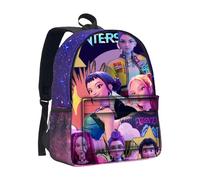 Générique Sac à Dos K Pop De-mon Hunters - Cartable Imperméable avec Huntrix Rumi/Mira/Zoey Imprimés de Personnages d’Animation - Sac d’École pour Garçons, Filles et Fans de K-pop