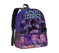 Générique Sac à Dos K Pop De-mon Hunters - Cartable Imperméable avec Huntrix Rumi/Mira/Zoey Imprimés de Personnages d’Animation - Sac d’École pour Garçons, Filles et Fans de K-pop