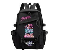 Générique Sac à Dos K Pop De-mon Hunters - Cartable Imperméable avec Huntrix Rumi/Mira/Zoey Imprimés de Personnages d’Animation - Sac d’École pour Garçons, Filles et Fans de K-pop