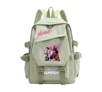Générique Sac à Dos K Pop De-mon Hunters - Cartable Imperméable avec Huntrix Rumi/Mira/Zoey Imprimés de Personnages d’Animation - Sac d’École pour Garçons, Filles et Fans de K-pop