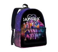 Générique Sac à Dos K pop De-mon Hunters - Cartable Imperméable Huntrix Rumi/Mira/Zoey avec Imprimés de Personnages d’Animation - Sac d’École pour Garçons, Filles et Fans de K-pop