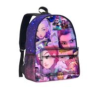 Générique Sac à Dos K pop De-mon Hunters - Cartable Imperméable Huntrix Rumi/Mira/Zoey avec Imprimés de Personnages d’Animation - Sac d’École pour Garçons, Filles et Fans de K-pop