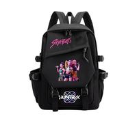Générique Sac à Dos K pop De-mon Hunters - Cartable Imperméable Huntrix Rumi/Mira/Zoey avec Imprimés de Personnages d’Animation - Sac d’École pour Garçons, Filles et Fans de K-pop