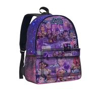 Générique Sac à Dos K Pop De-mon Huntrix - Cartable Imperméable avec Huntrix Rumi/Mira/Zoey Imprimés de Personnages d’Animation - Sac d’École pour Garçons, Filles et Fans de K-pop