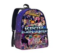 Générique Sac à Dos K Pop De-mon Huntrix - Cartable Imperméable avec Huntrix Rumi/Mira/Zoey Imprimés de Personnages d’Animation - Sac d’École pour Garçons, Filles et Fans de K-pop