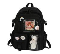 Générique Sac À Dos Kawaii Mignon | Sac À Dos Kawaii Avec Épingle,À D'accessoires D'ours Mignon De Grande Capacité Pour L'école, 40X30 X11 Cm/15,75X11,81 X4,33 Pouces