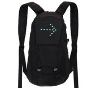 Générique Sac à dos LED - Sac à dos d'avertissement réfléchissant télécommandé - Pack de vélo rechargeable par USB pour rouler en toute sécurité la nuit