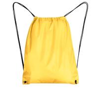 Générique Sac à Dos Léger à Cordon - 34x42 cm - Lot de 2 - 100% Polyester - Multiusages - 11 Couleurs Disponibles - Pour Sport, École, Voyage (2, Jaune)