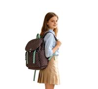 Générique Sac à dos léger à pour et loisirs grande capacité idéal cours sorties maison style coréen finition -eau résistant confortable tendance université (Brown, 24×11×38)