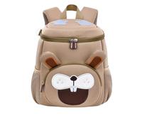 Générique Sac à Dos Léger Motif Dessin Animé Maternelle École Primaire Bandoulière Tout-Petits Usage Quotidien Neuf Cartable Jardin d'Enfants Compact Rangement Double Sangles Sport (Khaki, 34×26)