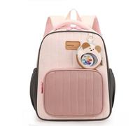 Générique Sac à dos léger pour enfants, cartable d'école durable et confortable avec motif à blocs de couleurs pour garçons et filles, idéal pour l'école primaire et le collège. (One Size)