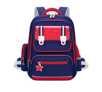 Générique Sac à dos léger soutien colonne vertébrale grande capacité garçons filles primaire ergonomique compartiments design scolaire (Red, 40×31)