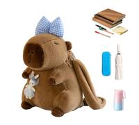 Générique Sac À Dos Mignon, Cartable Doux Fournitures Scolaires, Capybara Doux Animaux En Peluche Sac À Dos, Pour Filles Anniversaire Voyage Excursion d'une Journée Camping Pique-Nique Sport