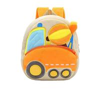 Générique Sac à dos mignon de peluche de sac à dos d'excavatrice de sac à dos pour 2 garçons et filles de 4 ans (C, One Size)