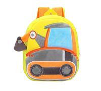 Générique Sac à dos mignon de peluche de sac à dos d'excavatrice de sac à dos pour 2 garçons et filles de 4 ans (D, One Size)