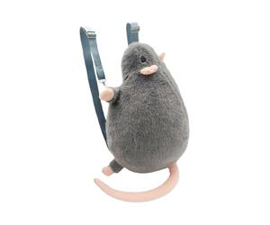 Générique Sac à dos mignon en forme de souris en peluche - Sac à dos en peluche réaliste, construction douce à câliner, d'école en 31 x 21 cm | Adorable à pour, pour adolescents