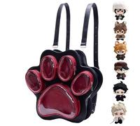 Générique Sac À Dos Mignon Pour École | Sac Scolaire Griffe Chat Enfant,Grand Sac À Dos Capacité Peluche Pour Filles Adolescentes Femmes