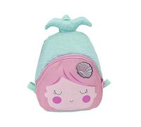 Générique Sac à dos nylon brodé motif cartoon maternelle robuste pratique élégant pour écoliers débutants compagnon quotidien léger imperméable (Green, One Size)