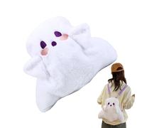 Générique Sac À Dos Peluche Fantôme,Sac À Dos Scolaire Rembourré - Fourre-Tout Doudou Pour Fêtes d'Halloween, École, Voyages