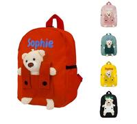 Générique Sac à Dos Personnalisable avec Poupée Ours Amovible pour Enfant Fille et Garçon - pour l'École Maternelle et Crèche