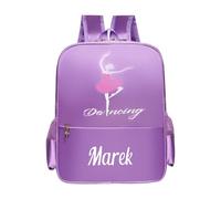 générique Sac à Dos Personnalisé Fille,Cartable Ballet avec Prénom Brodé, Imperméable & Ergonomique,Idéal Cadeau Rentrée Scolaire ou Anniversaire 3