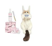 Générique Sac À Dos Pour Animaux En Peluche - Avec Bandoulière Amovible, Sac À Dos Réaliste En Forme De Chat, Sacs En Peluche Réaliste | Jouet Animal Mignon Fait À La Main Pour Le Bureau De Travail