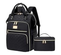 Générique Sac à dos pour déjeuner - Sac à fourre-tout de travail avec boîte à déjeuner, à dos pour ordinateur portable 43 x 30,5 x 22 cm avec compartiment isolé | c de travail pour étudiants